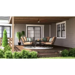 Home Decorators Collection Kensgrove 72 in. Integrated LED Indoor/Outdoor Espresso Bronze Ceiling Fan with Light and Remote Control