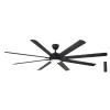 Home Decorators Collection Glenmeadow 84 in. Integrated LED Indoor Matte Black Ceiling Fan with Light and Remote Control
