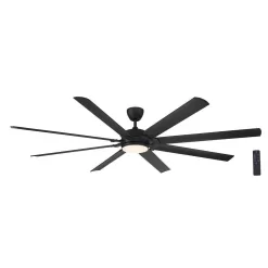 Home Decorators Collection Glenmeadow 84 in. Integrated LED Indoor Matte Black Ceiling Fan with Light and Remote Control