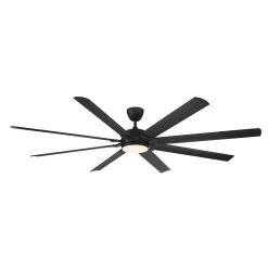 Home Decorators Collection Glenmeadow 84 in. Integrated LED Indoor Matte Black Ceiling Fan with Light and Remote Control
