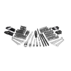 Husky H270BO3PCRTBCB 1/4 in., 3/8 in., and 1/2 in. Drive Mechanics Tool Set with Build-Out Rolling System (270-Piece)