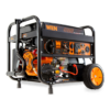 WEN DF475X 4750/3800-Watt 120-Volt/240-Volt Dual Fuel Electric Start Portable Generator with Wheel Kit and CO Watchdog