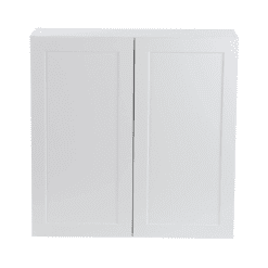 Hampton Bay Cambridge White Shaker Assembled Wall Cabinet with 2 Soft Close Doors (36 in. W x 12.5 in D x 36 in. H)
