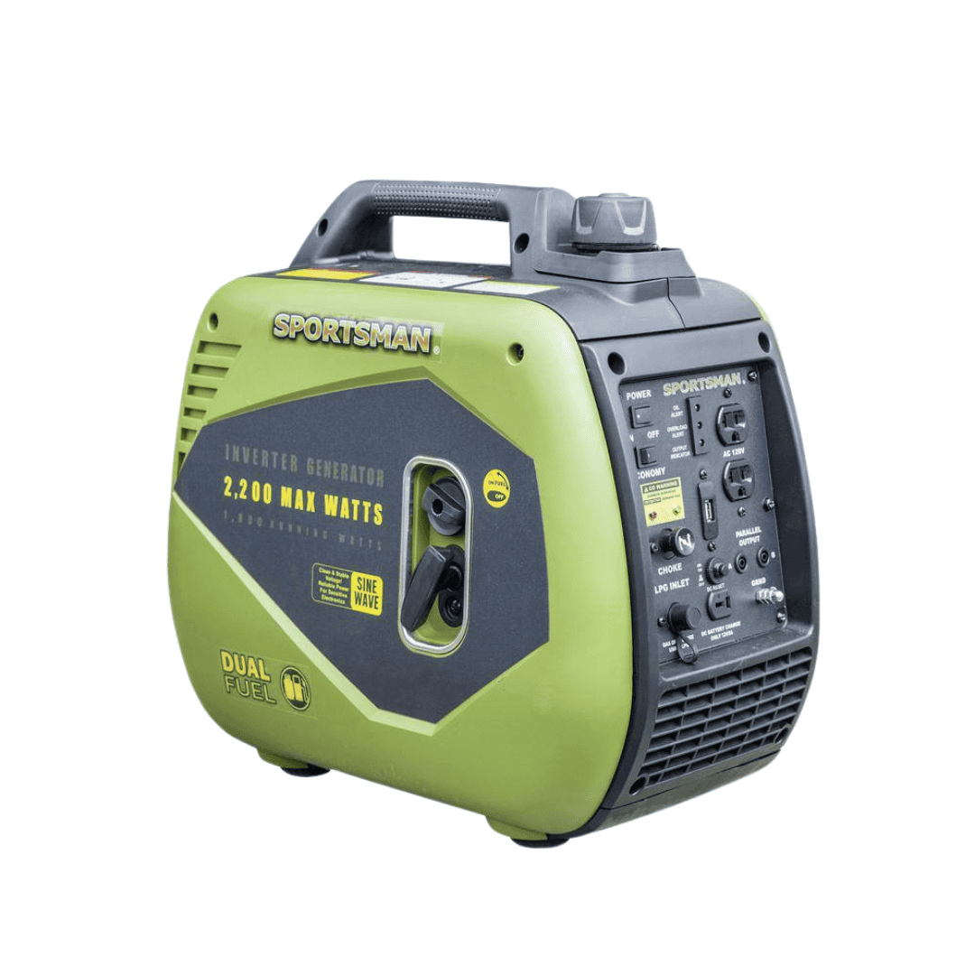 Sportsman 806670 2,200/1,800-Watt Dual Fuel Powered Recoil Start Inverter Generator with Parallel Capacity, CO Detector and Auto-Shutoff