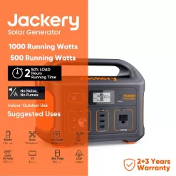 Jackery HTE042-550 1600-Watt Quiet Portable Gasoline Powered Inverter Generator Remote Start with CO Alert Shut Off
