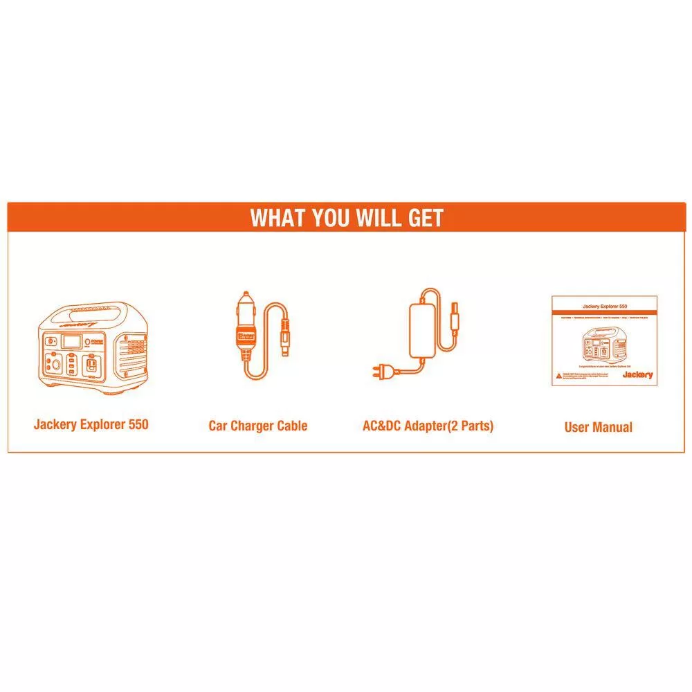 Jackery HTE042-550 1600-Watt Quiet Portable Gasoline Powered Inverter Generator Remote Start with CO Alert Shut Off