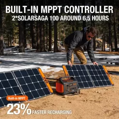 Jackery HTE053-880 1000-Watt Output/2000W Peak Portable Solar Power Station Explorer 880 Push Start Battery Generator for Outdoors/Camping