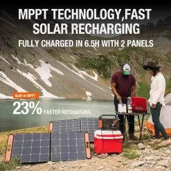 Jackery HTE053-880 1000-Watt Output/2000W Peak Portable Solar Power Station Explorer 880 Push Start Battery Generator for Outdoors/Camping