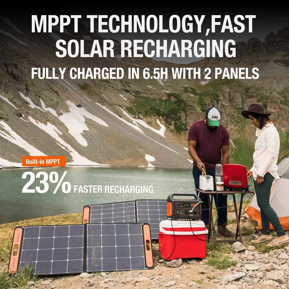 Jackery HTE053-880 1000-Watt Output/2000W Peak Portable Solar Power Station Explorer 880 Push Start Battery Generator for Outdoors/Camping