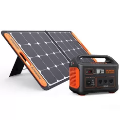 Jackery SG880_100 1000-Watt Continuous Output, Solar Generator 880 Push Button Start Battery Generator with SolarSaga 100W Solar Panel
