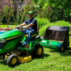 John Deere STS-42JDC 42 in. 24 cu. ft. Tow-Behind Lawn Sweeper