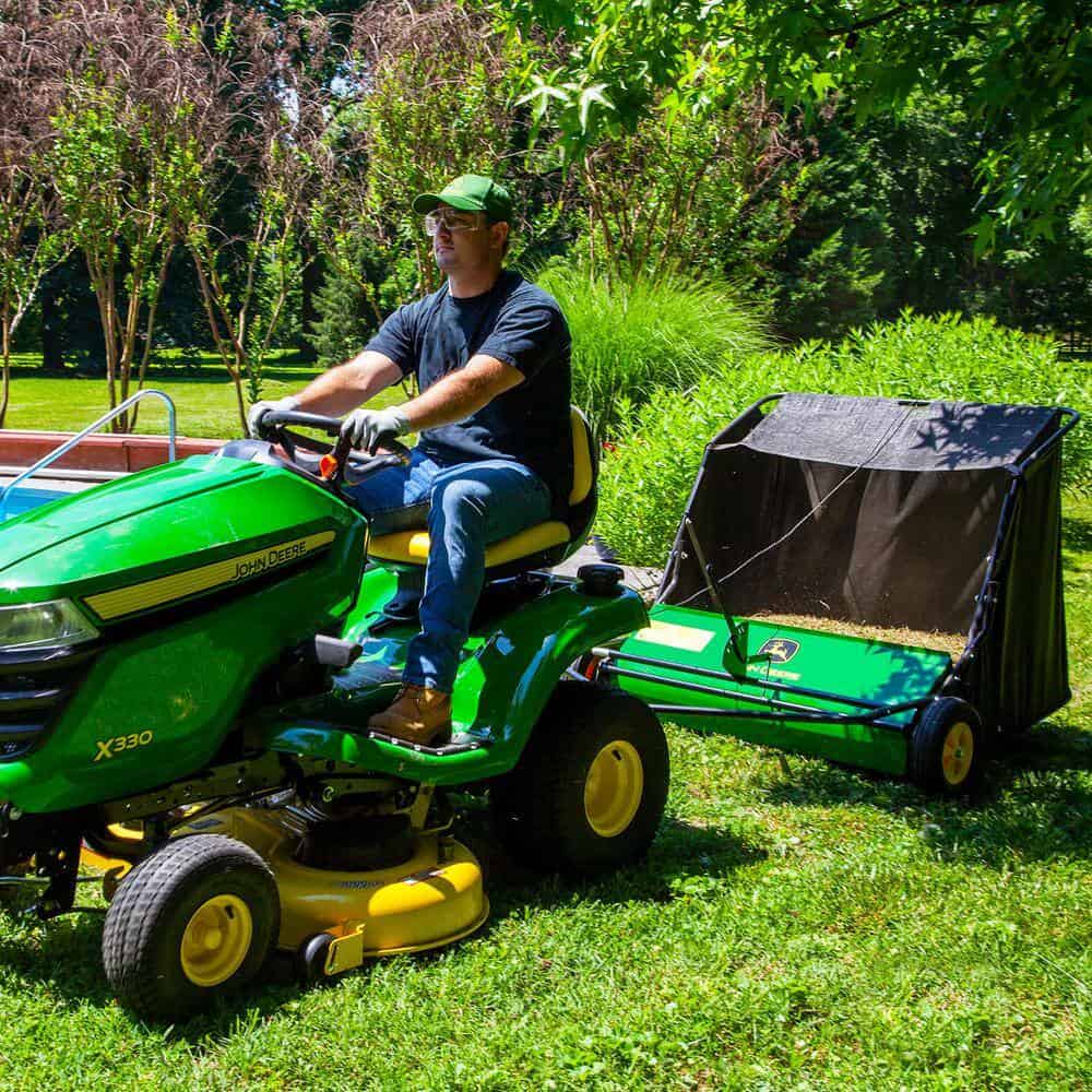 John Deere STS-42JDC 42 in. 24 cu. ft. Tow-Behind Lawn Sweeper