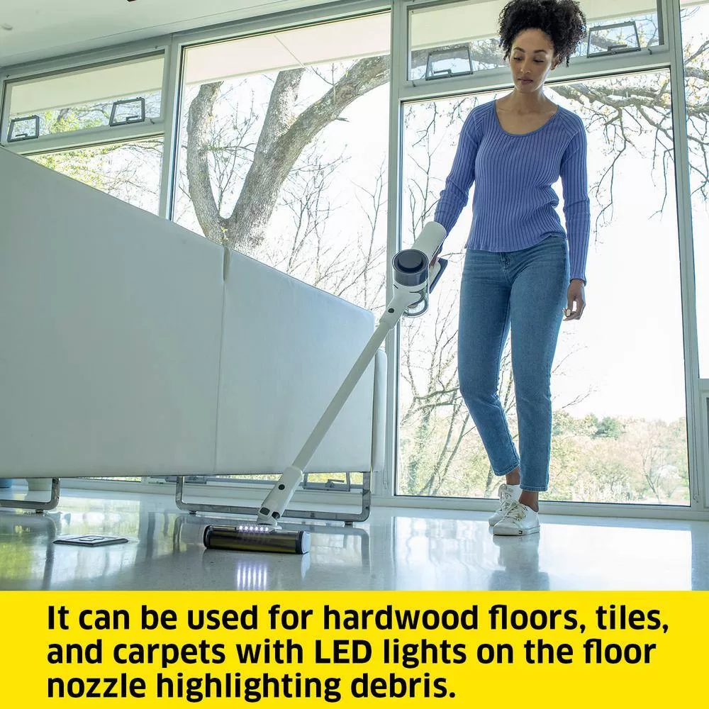 Karcher 1.012-912.0 VCN 5 Bagless, Cordless Vacuum Cleaner - Lightweight Stick Vacuum + Handheld Vacuum, 3-Speed Power Control, HEPA Filter