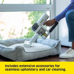 Karcher 1.012-912.0 VCN 5 Bagless, Cordless Vacuum Cleaner - Lightweight Stick Vacuum + Handheld Vacuum, 3-Speed Power Control, HEPA Filter
