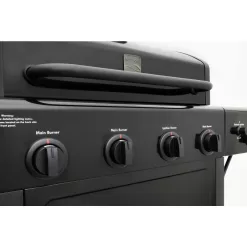 KENMORE PG-40406SOL-1 Kenmore 4 Burner Open Cart Propane Gas BBQ Grill with Side Burner, Black