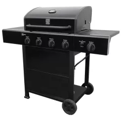 KENMORE PG-40406SOL-1 Kenmore 4 Burner Open Cart Propane Gas BBQ Grill with Side Burner, Black