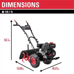 Legend Force LF20212RT 20 in. 212 cc Gas Rear Tine Garden Tiller
