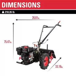 Legend Force LF20212RTG 20 in. 212 cc Gas Rear Tine Tiller, Forward/Reverse