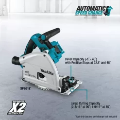 Makita XPS01Z 18V X2 LXT Lithium-Ion (36V) Brushless Cordless 6-1/2 in. Plunge Circular Saw (Tool Only) with 55T Carbide Blade