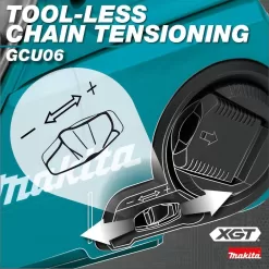 Makita GCU06T1 XGT 18 in. 40V max Brushless Electric Cordless Battery Chainsaw Kit (5.0Ah)