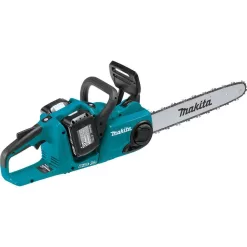 Makita XCU04PT1 LXT 16 in. 18V X2 (36V) Lithium-Ion Brushless Battery Chain Saw Kit with 4 Batteries (5.0 Ah)