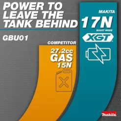 Makita GBU01M1-BL4040 XGT 40V max Brushless Cordless Leaf Blower Kit (4.0Ah) with bonus 40V Max XGT 4.0Ah Battery