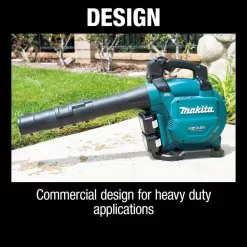 Makita XBU04PT 120 MPH 473 CFM LXT 18V X2 (36V) Commercial Lithium-Ion Brushless Cordless Leaf Blower Kit (5.0 Ah)