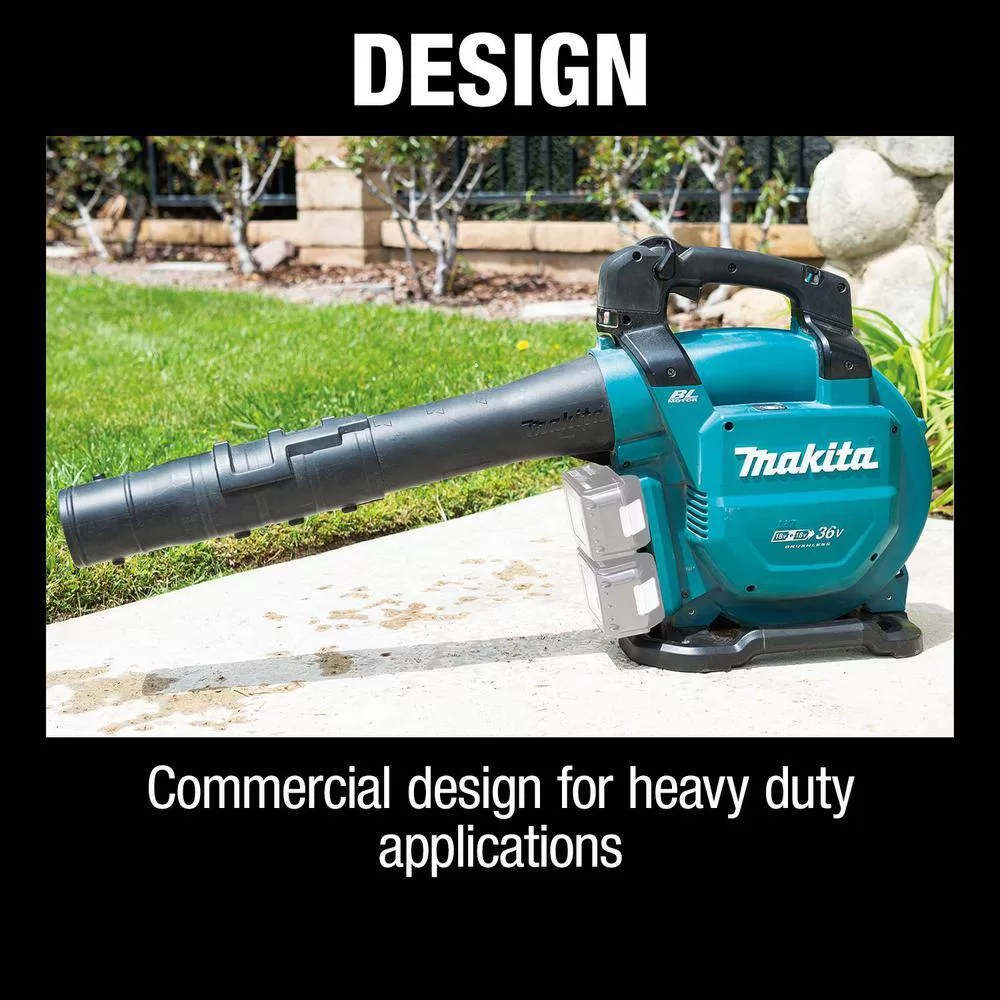 Makita XBU04Z 120 MPH 473 CFM LXT 18V X2 (36V) Commercial Lithium-Ion Brushless Cordless Leaf Blower (Tool-Only)