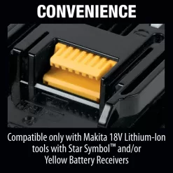 Makita BL1850BDC2 18V LXT Lithium-Ion Battery and Rapid Optimum Charger Starter Pack (5.0Ah)