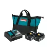 Makita BL1850BDC2 18V LXT Lithium-Ion Battery and Rapid Optimum Charger Starter Pack (5.0Ah)