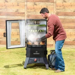 Masterbuilt MB20051316 40 in. ThermoTemp XL Propane Smoker with Window in Black