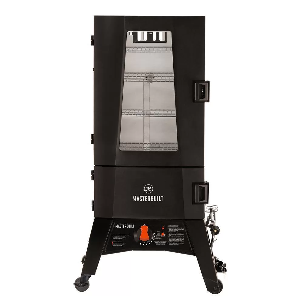 Masterbuilt MB20051316 40 in. ThermoTemp XL Propane Smoker with Window in Black