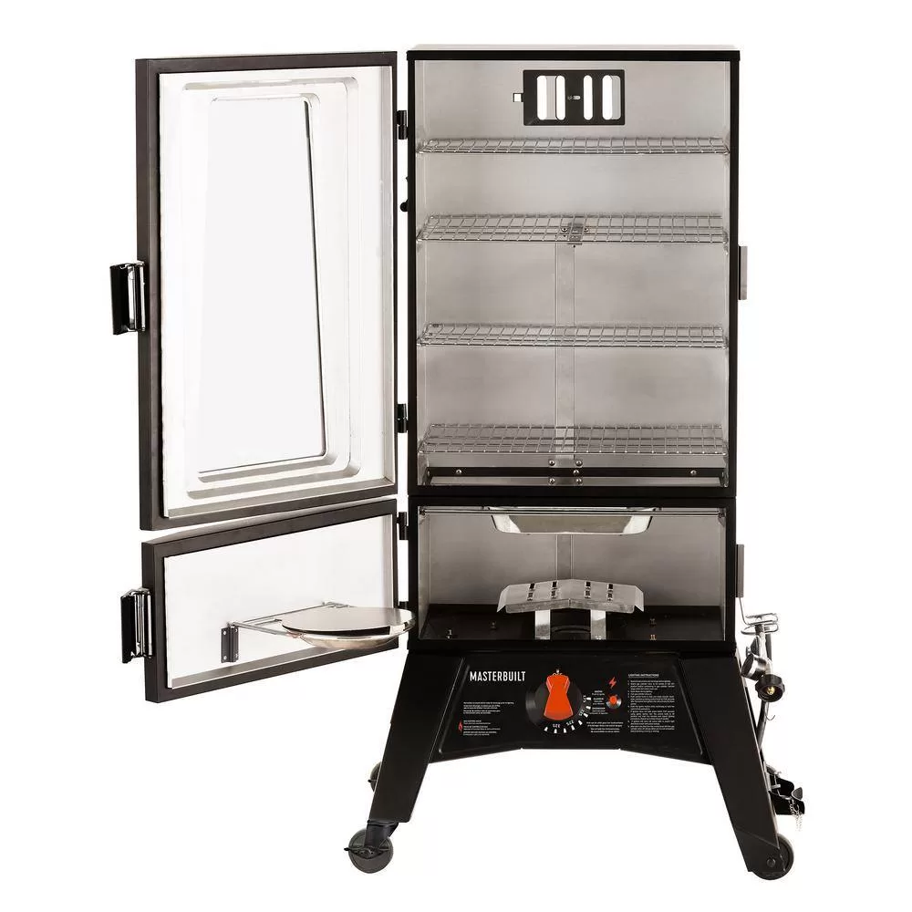 Masterbuilt MB20051316 40 in. ThermoTemp XL Propane Smoker with Window in Black