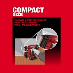 Milwaukee M18 FUEL 18-Volt Brushless Cordless Gen II 18-Gauge Brad Nailer (Tool-Only) with Tinted Anti Scratch Safety Glasses