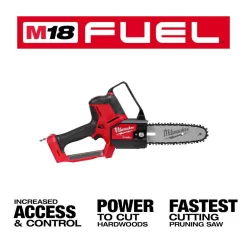 Milwaukee M18 FUEL 18V Lithium-Ion Brushless Cordless Brush Cutter with M18 FUEL 8 in. HATCHET Pruning Saw 2-Tool)