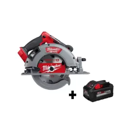 Milwaukee 2732-20-48-11-1880 M18 FUEL 18V Lithium-Ion Cordless 7-1/4 in. Circular Saw W/ HIGH OUTPUT XC 8.0Ah Battery