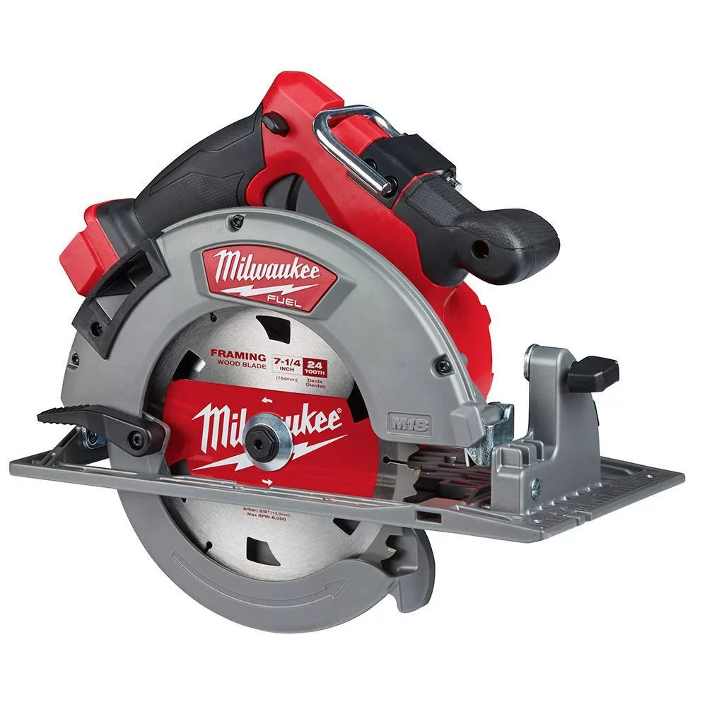 Milwaukee 2732-20-48-11-1880 M18 FUEL 18V Lithium-Ion Cordless 7-1/4 in. Circular Saw W/ HIGH OUTPUT XC 8.0Ah Battery