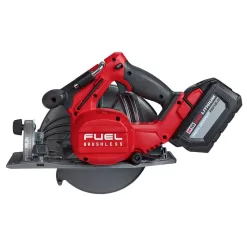 Milwaukee M18 FUEL 18V Lithium-Ion Brushless Cordless 7-1/4 in. Circular Saw Kit with One 12.0Ah Battery, Charger, Tool Bag