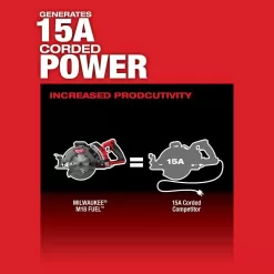 Milwaukee M18 FUEL 18V Lithium-Ion Cordless 7-1/4 in. Rear Handle Circ Saw w/SAWZALL, Two 6 Ah High Output Batteries (2-Tool)