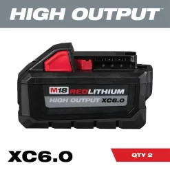 Milwaukee M18 FUEL 18V Lithium-Ion Cordless 7-1/4 in. Rear Handle Circ Saw w/SAWZALL, Two 6 Ah High Output Batteries (2-Tool)