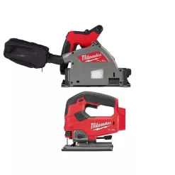 Milwaukee 2831-20-2737-20 M18 FUEL 18V Lithium-Ion Cordless Brushless 6-1/2 in. Plunge Cut Track Saw w/Jig Saw