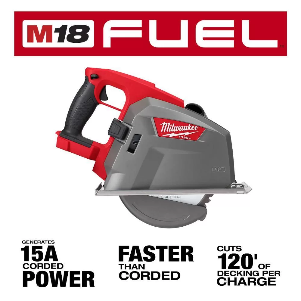 Milwaukee 2982-20-48-11-1865 M18 FUEL 18V 8 in. Lithium-Ion Brushless Cordless Metal Cutting Circular Saw with 6.0 Ah Battery