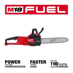 Milwaukee M18 FUEL 14 in. 18V Lithium-Ion Electric Battery Chainsaw & M18 FUEL 16 in. Electric Battery Chainsaw (2-Tool)
