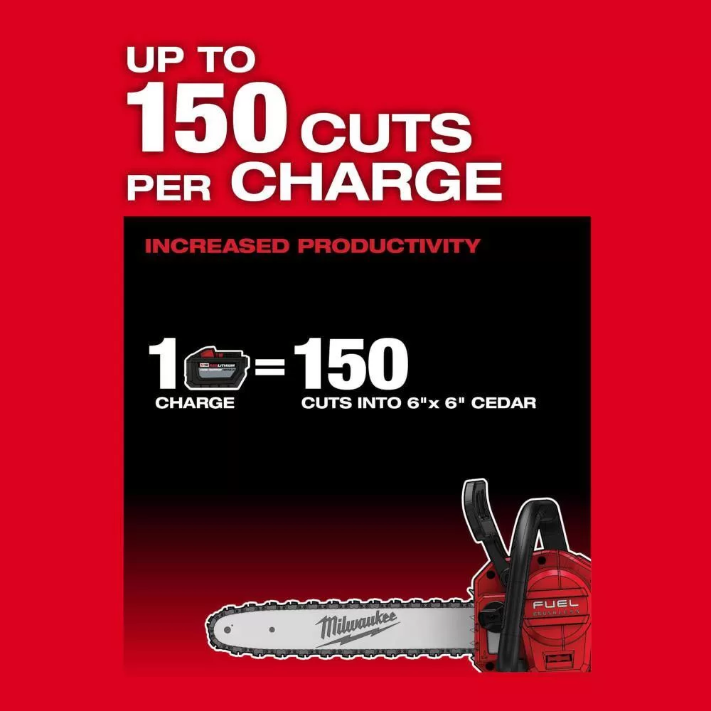 Milwaukee 2727-20C M18 FUEL 14 in. 18V Lithium-Ion Brushless Battery Chainsaw (Tool-Only)