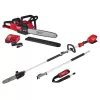 Milwaukee M18 FUEL 16 in. 18V Lith-Ion Brushless Electric Battery Chainsaw & M18 Pole Saw Kit w/ Battery and Charger