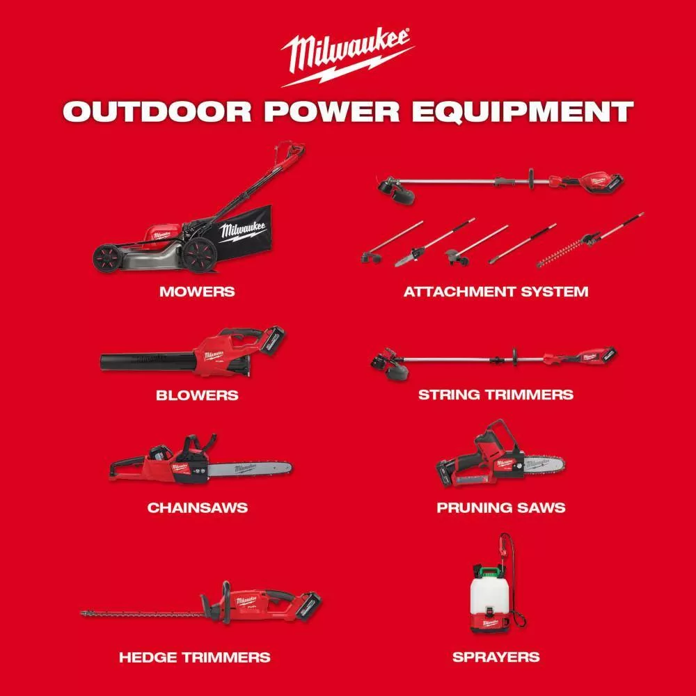 Milwaukee M18 FUEL 16 in. 18V Lithium-Ion Brushless Battery Chainsaw Kit with M18 FUEL Blower, Pole Saw
