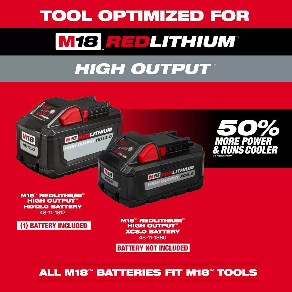 Milwaukee M18 FUEL 16 in. 18V Lithium-Ion Brushless Battery Chainsaw Kit with M18 FUEL Blower, 8 in. HATCHET Pruning Saw