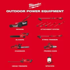 Milwaukee M12 FUEL 8 in. 12V Lithium-Ion Brushless Cordless Hedge Trimmer Kit with M18 FUEL 18 in. Hedge Trimmer (2-Tool)