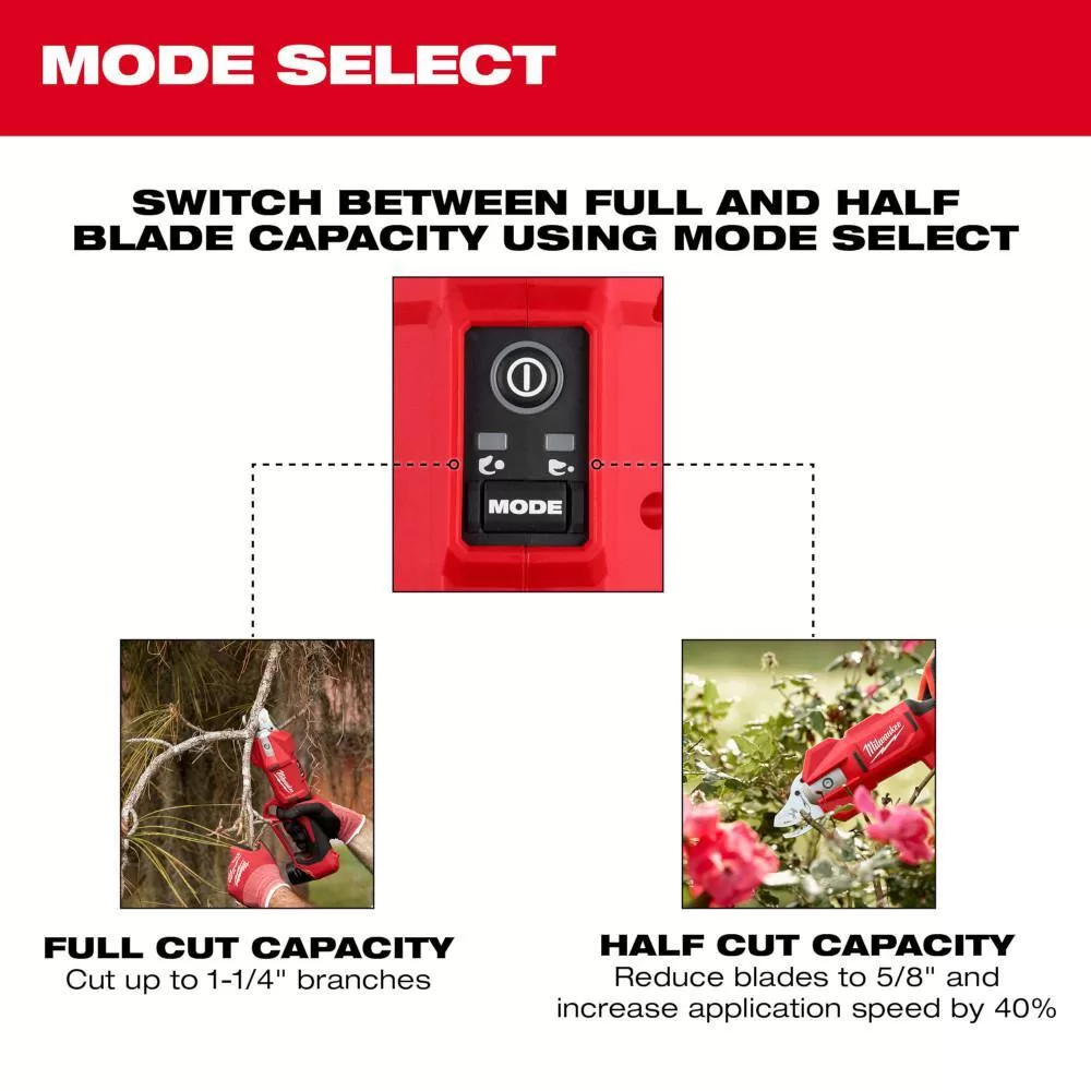Milwaukee M12 FUEL 12V Brushless Cordless Brushless Cordless Pruner w/M12 6 in. HATCHET Pruning Saw, 2.0 Ah Battery, Charger