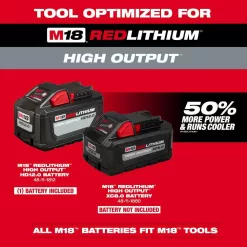 Milwaukee M18 FUEL 24 in. 18V Lithium-Ion Brushless Cordless Hedge Trimmer with M18 FUEL 16 in. Chainsaw, 12.0 Ah Battery, Charger